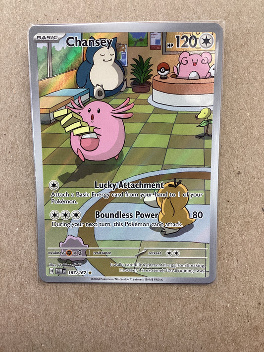 Chansey (187/167) Twilight Masquerade - Illustration Rare