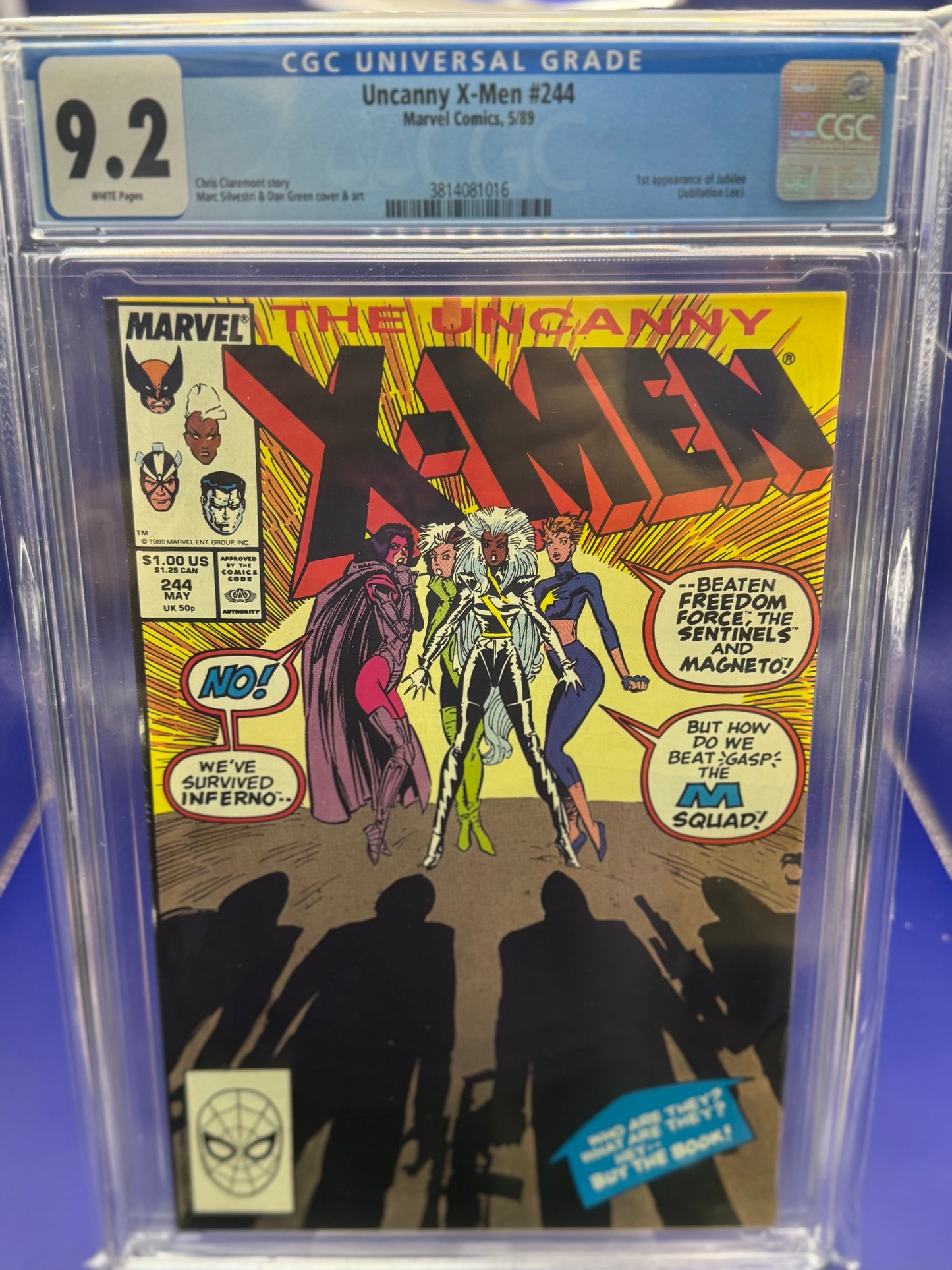 Uncanny X-men #244 Slab 9.2