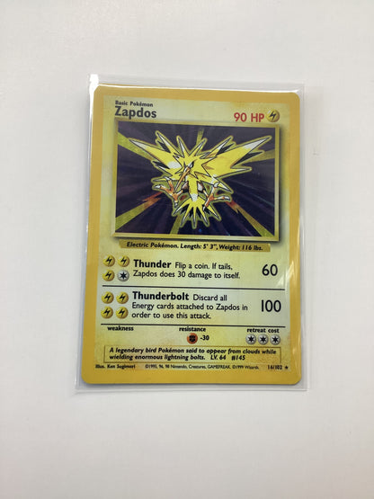 Zapdos (16/102) Base Set - Unlimited Holo Rare