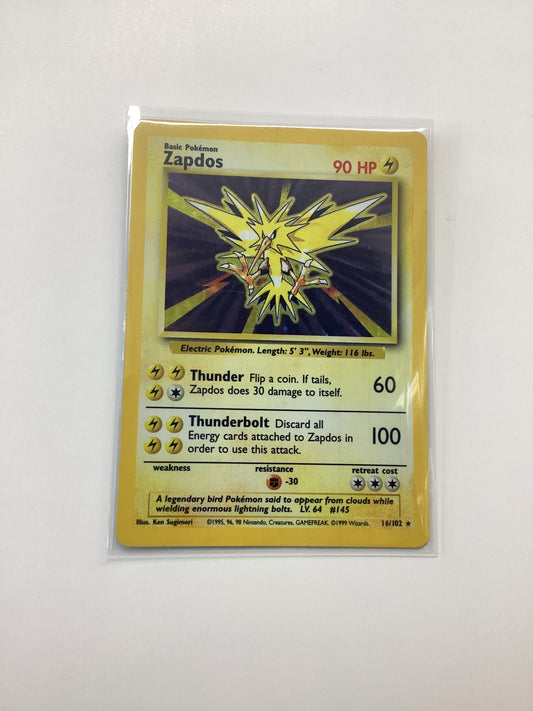 Zapdos (16/102) Base Set - Unlimited Holo Rare