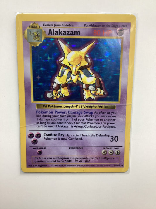 Alakazam (1/102) Base Set SHADOWLESS - Holo Rare