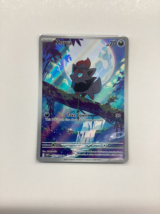 Zorua (142/086) White Flare - Illustration Rare