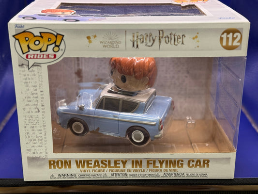 Funko Pop! Rides: Harry Potter - Ron Weasley in Flying Car #112