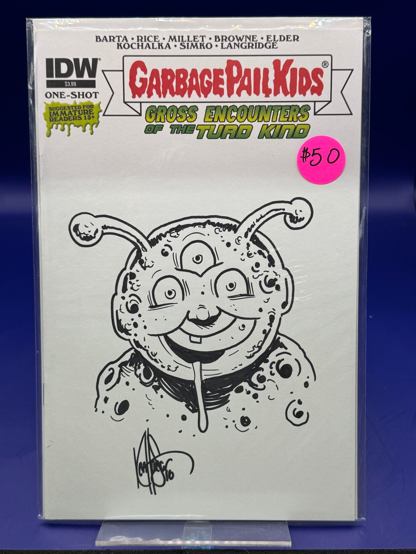 Garbage Pail Kids: Gross Encounters of the Turd Kind #1 (Signed/Remarked)