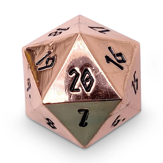 COPPER STILL METAL COUNTDOWN DICE 25MM