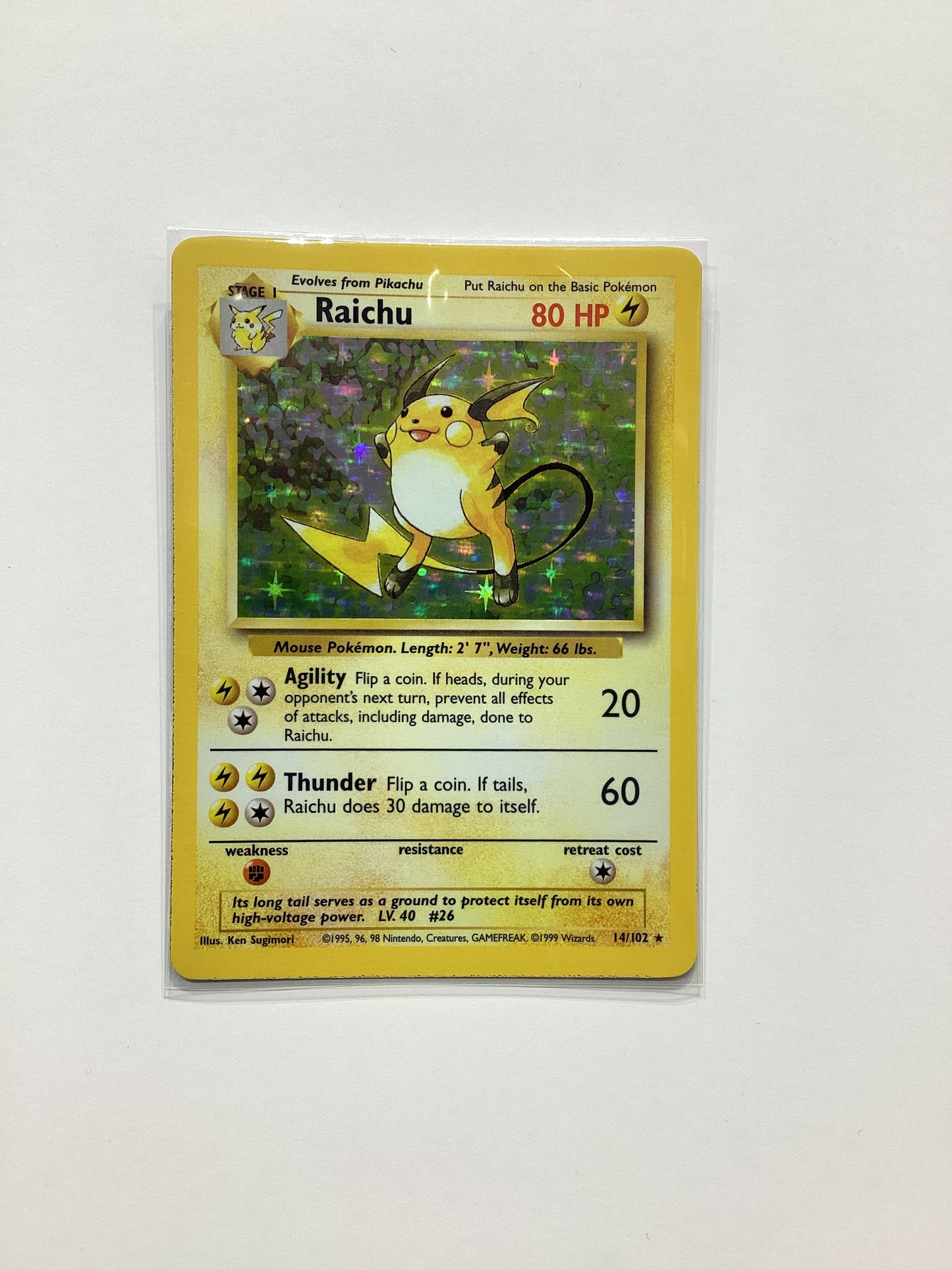 Raichu (14/102) Base Set - Holo