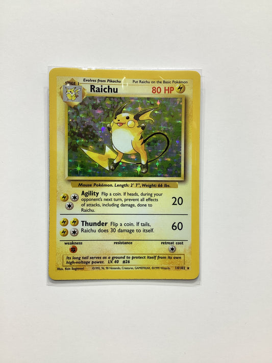 Raichu (14/102) Base Set - Holo