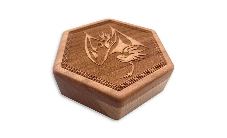 Norse Foundry Carved Wooden Dice Chest