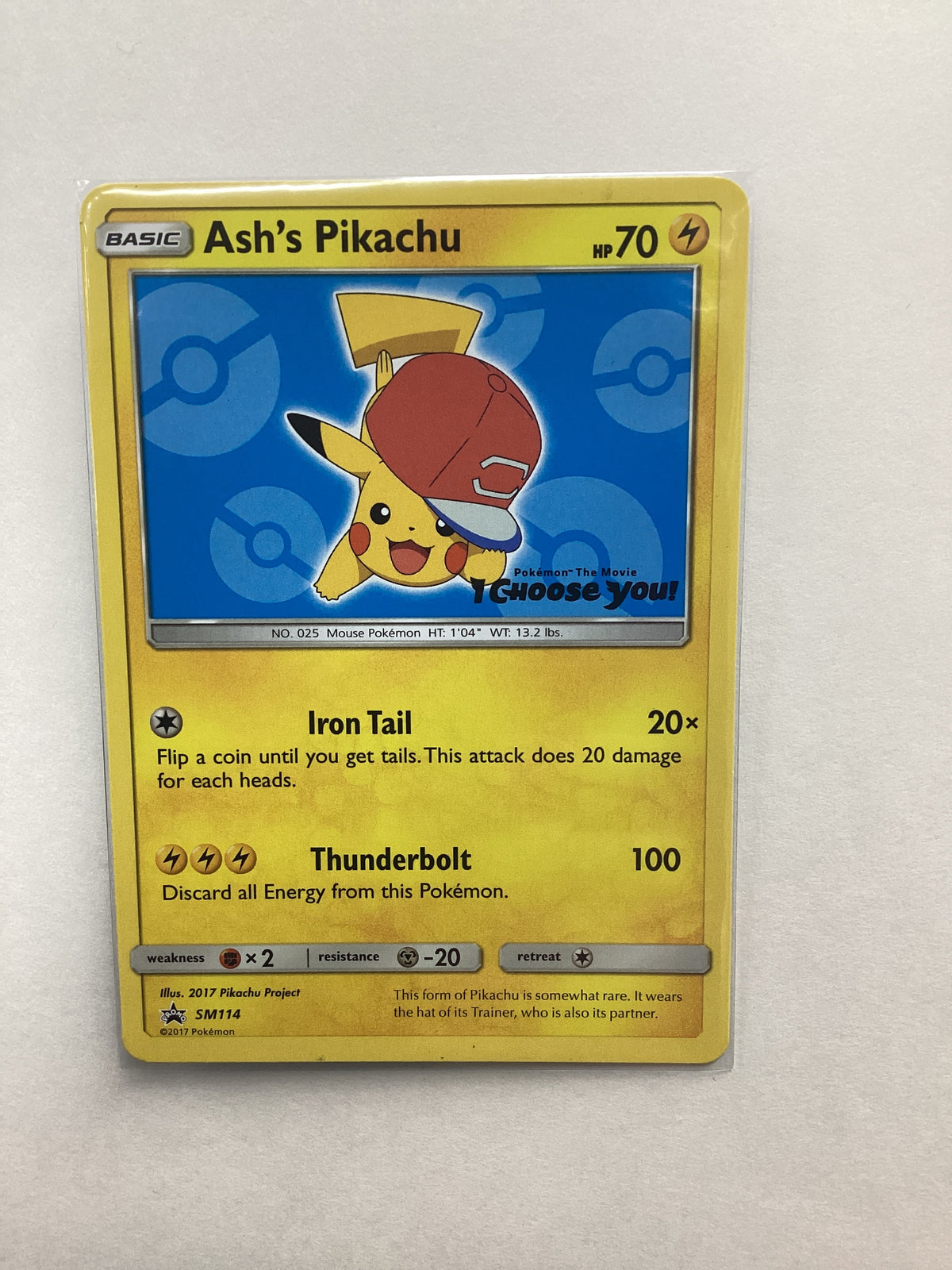 Ash's Pikachu (SM114) Sun & Moon Promo