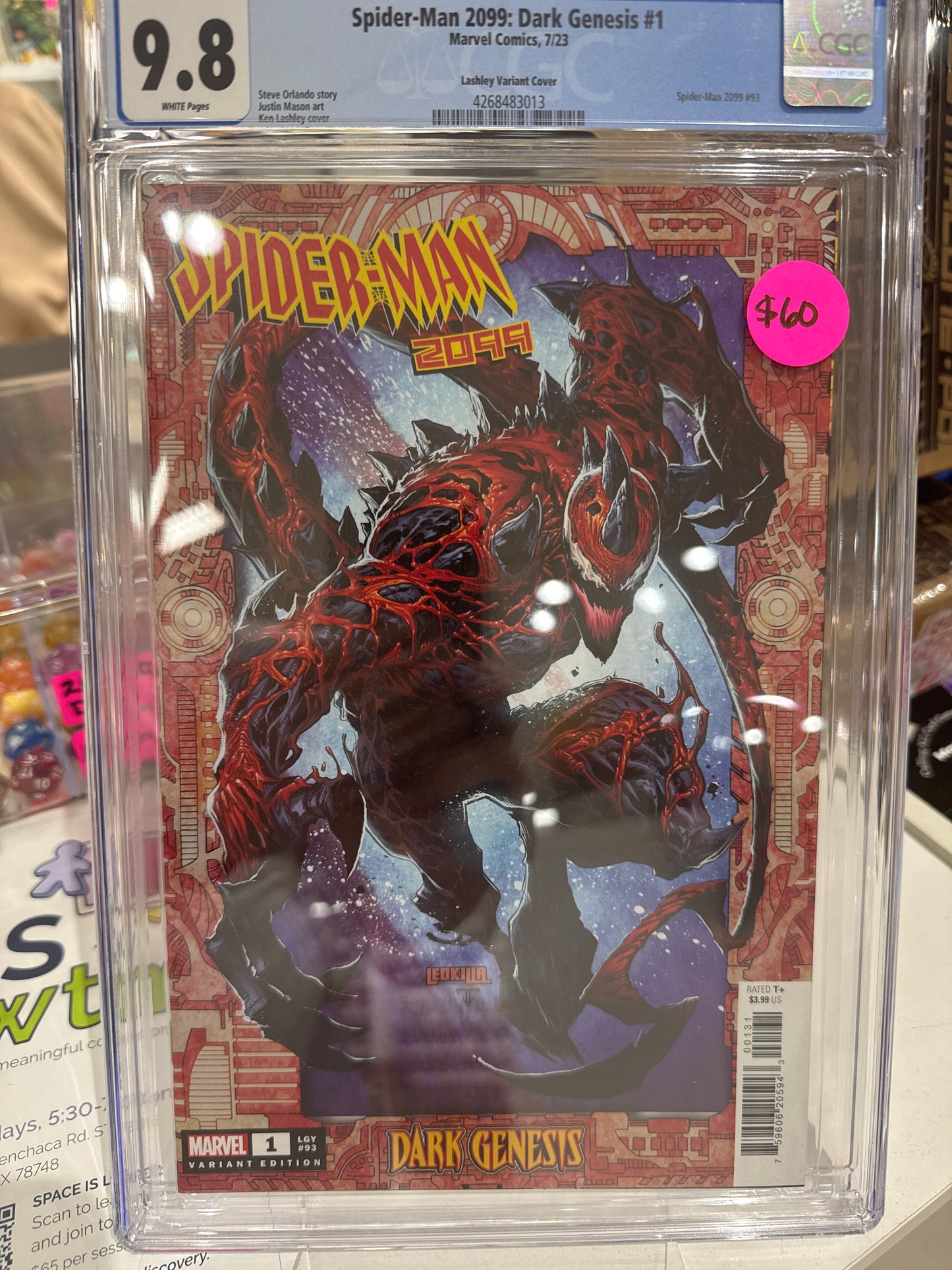 Spider-man 2099: Dark Genesis #1 Slab 9.8