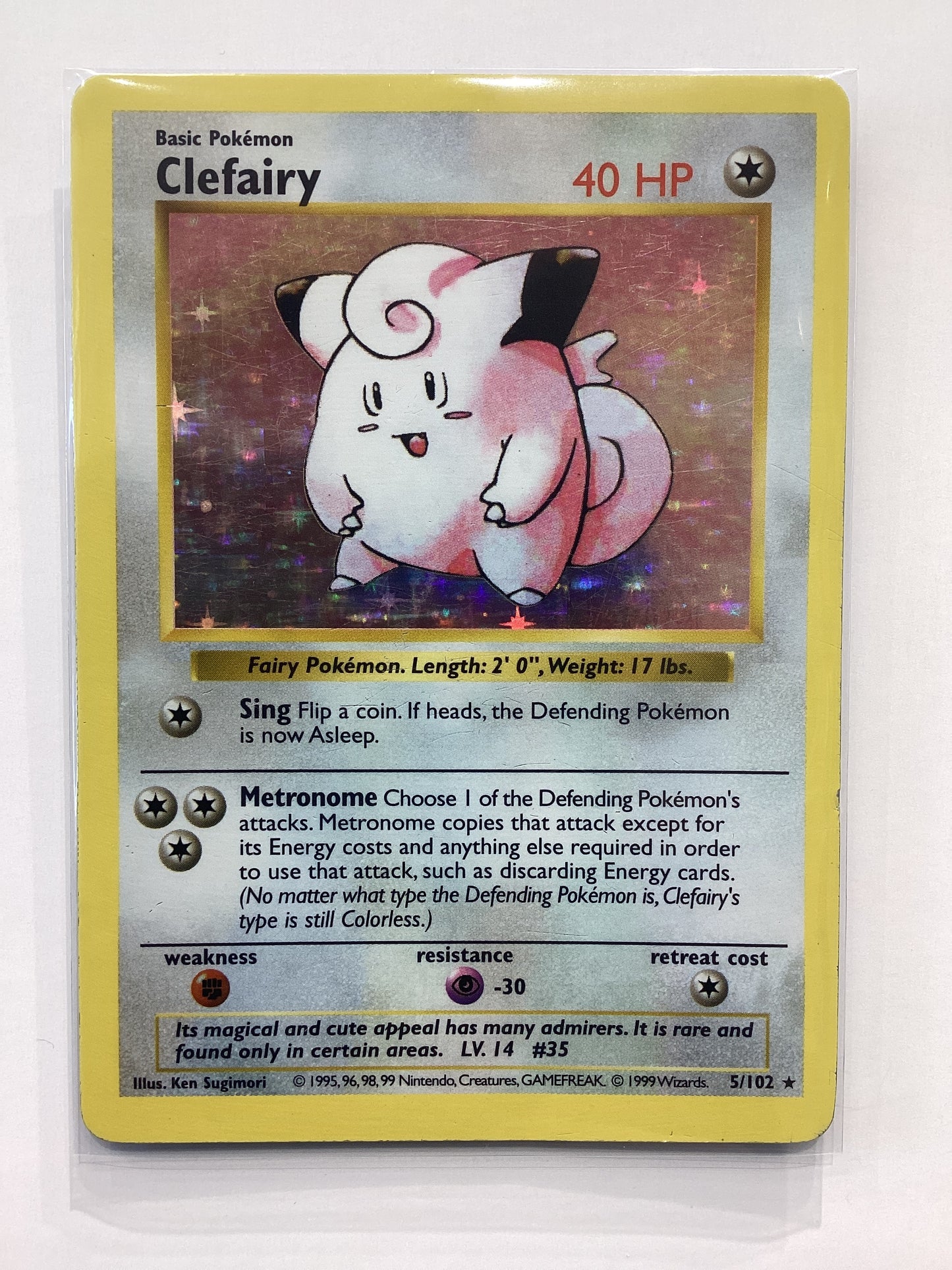 Clefairy (5/102) Base Set SHADOWLESS - Holo Rare