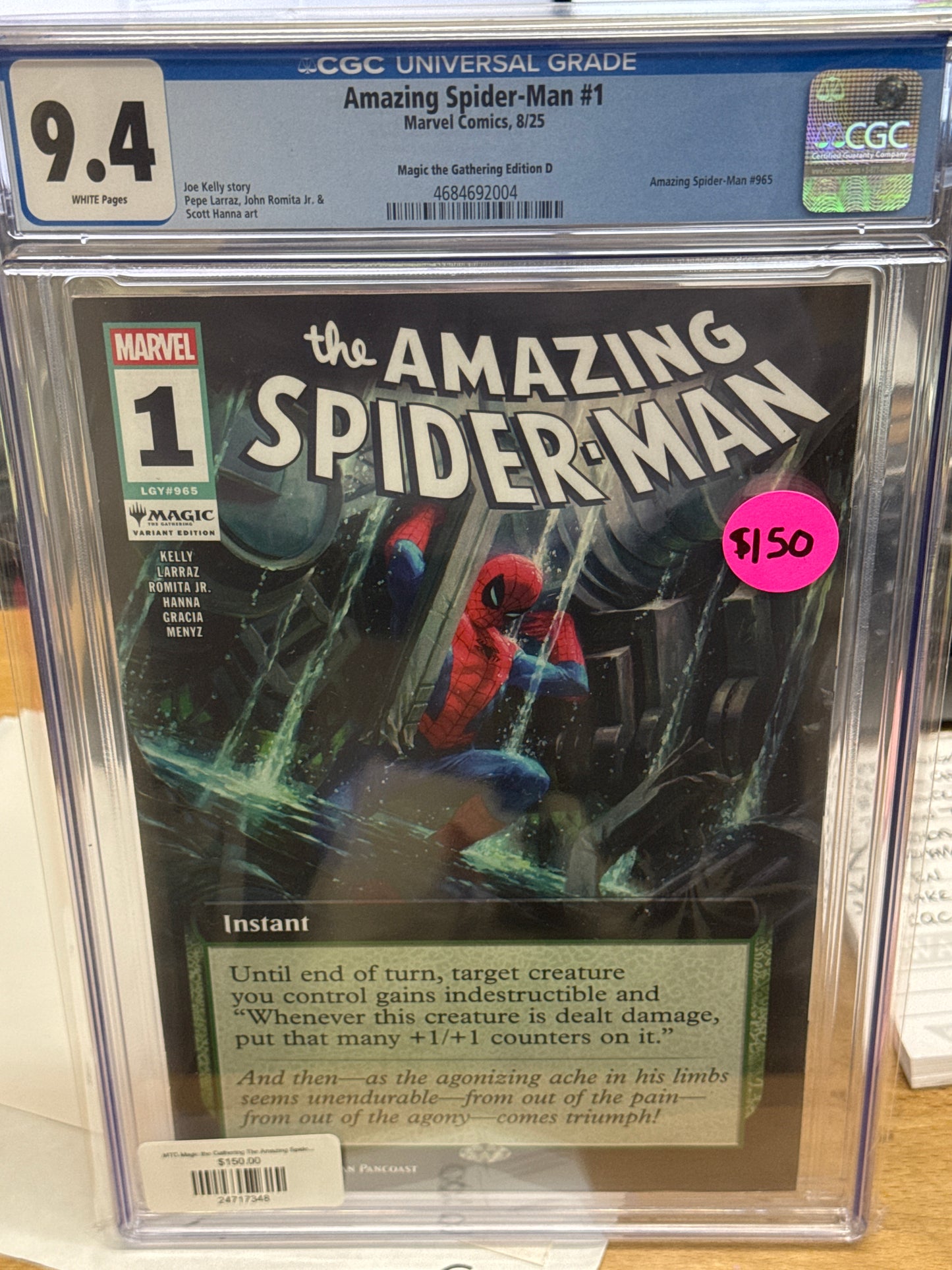 MTG Magic the Gathering The Amazing Spider-Man #1 Comic Slabbed 9.4