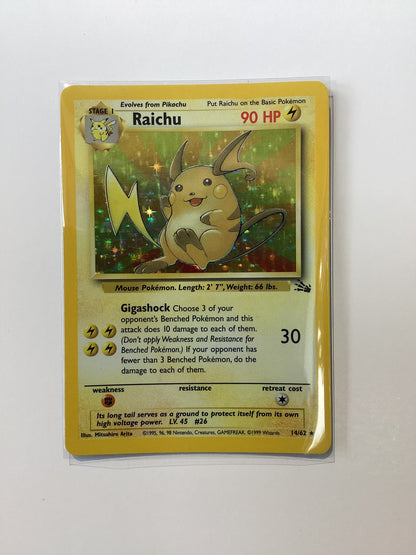Raichu (14/62) Fossil - Holo Rare