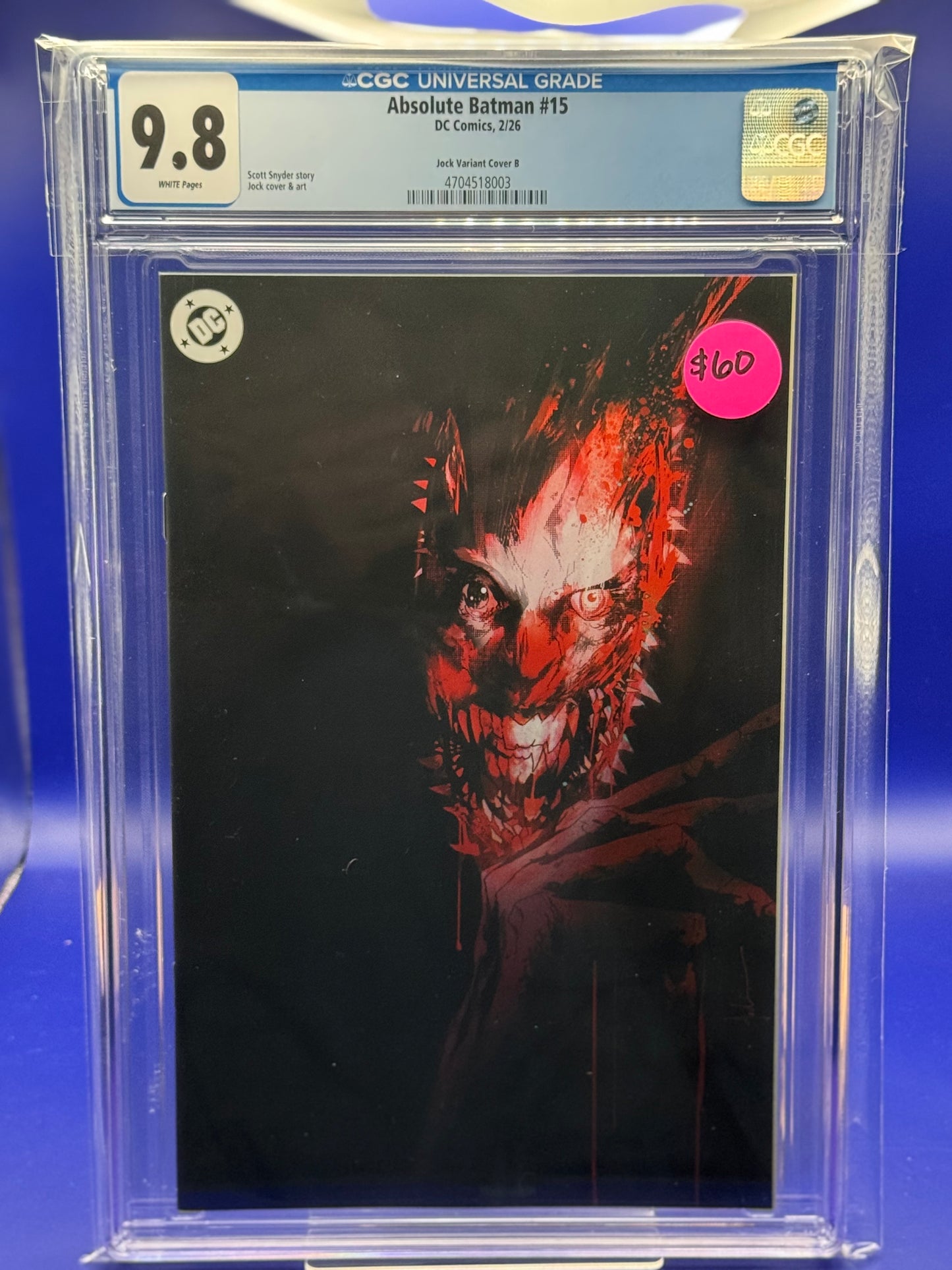 Absolute Batman #15 Slabbed 9.8