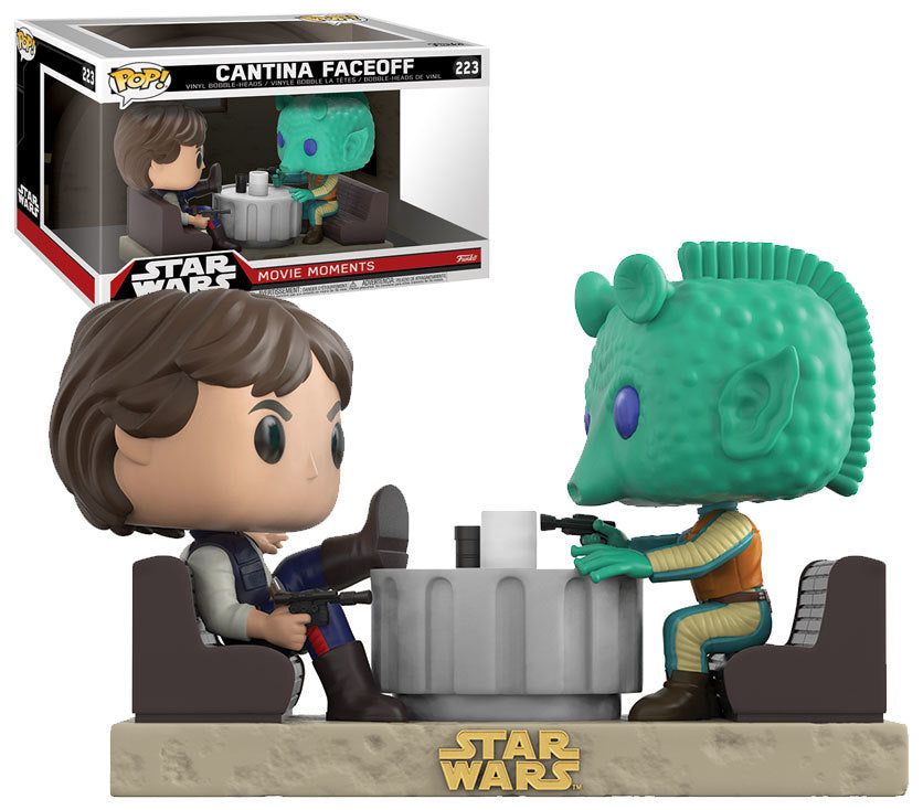 Funko Pop Movie Moments Star Wars Cantina Faceoff Han Solo Greedo 223 Walmart