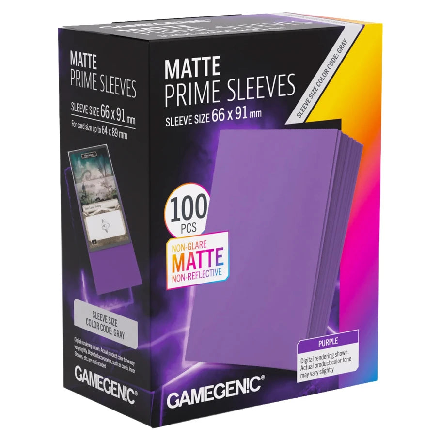 Matte Prime Sleeves: Purlple- 66x91mm