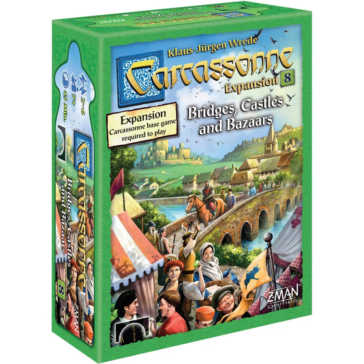 Carcassonne Expansion 8 Bridges, Castles, & Bazaars