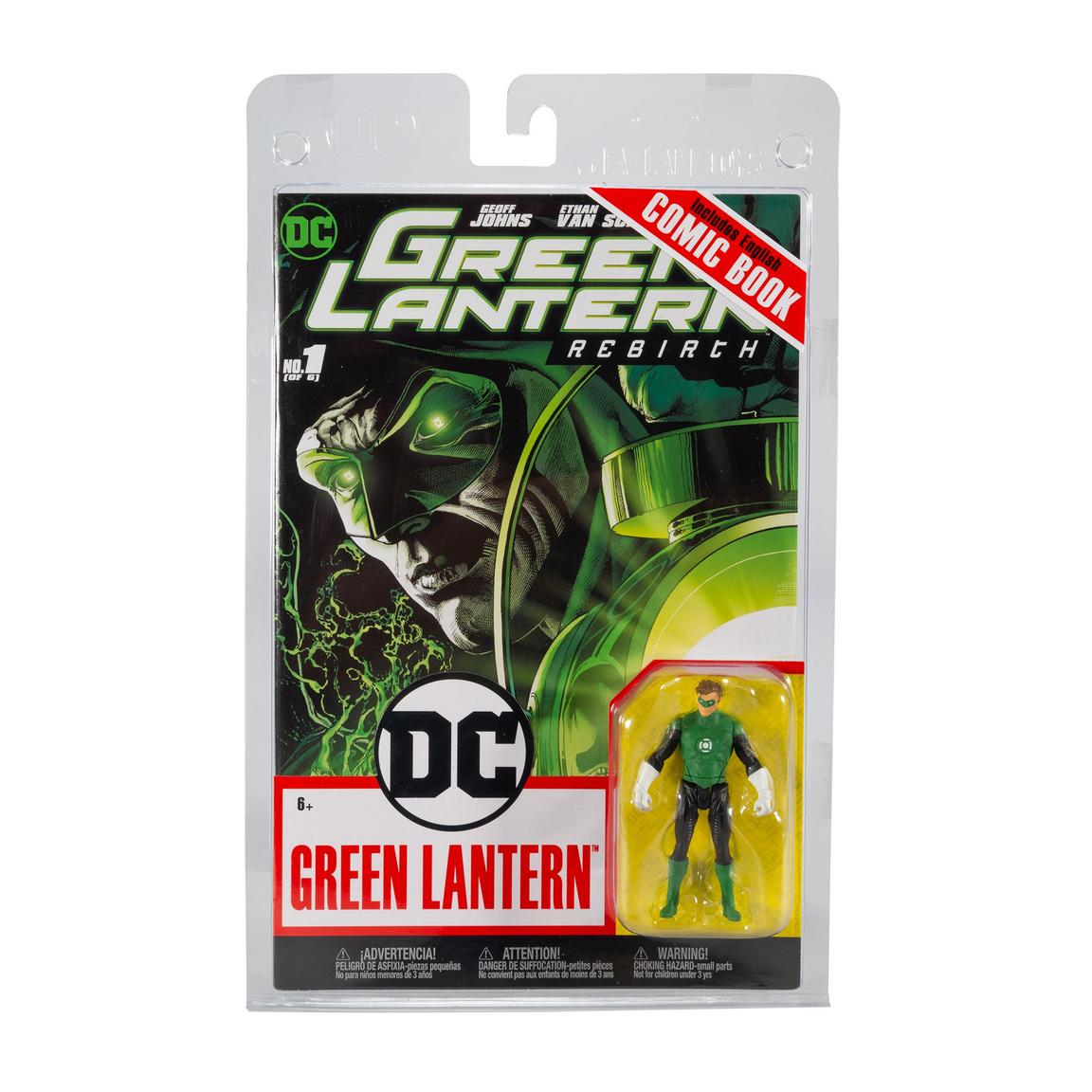 Page Punchers Green Lantern 3-in Action Figure with Green Lantern: Rebirth Comic