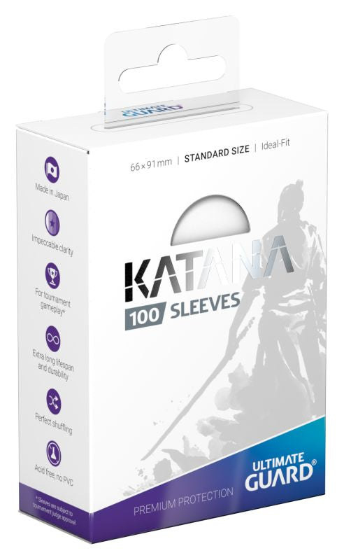 katana standard sleeves, white, 100 ct