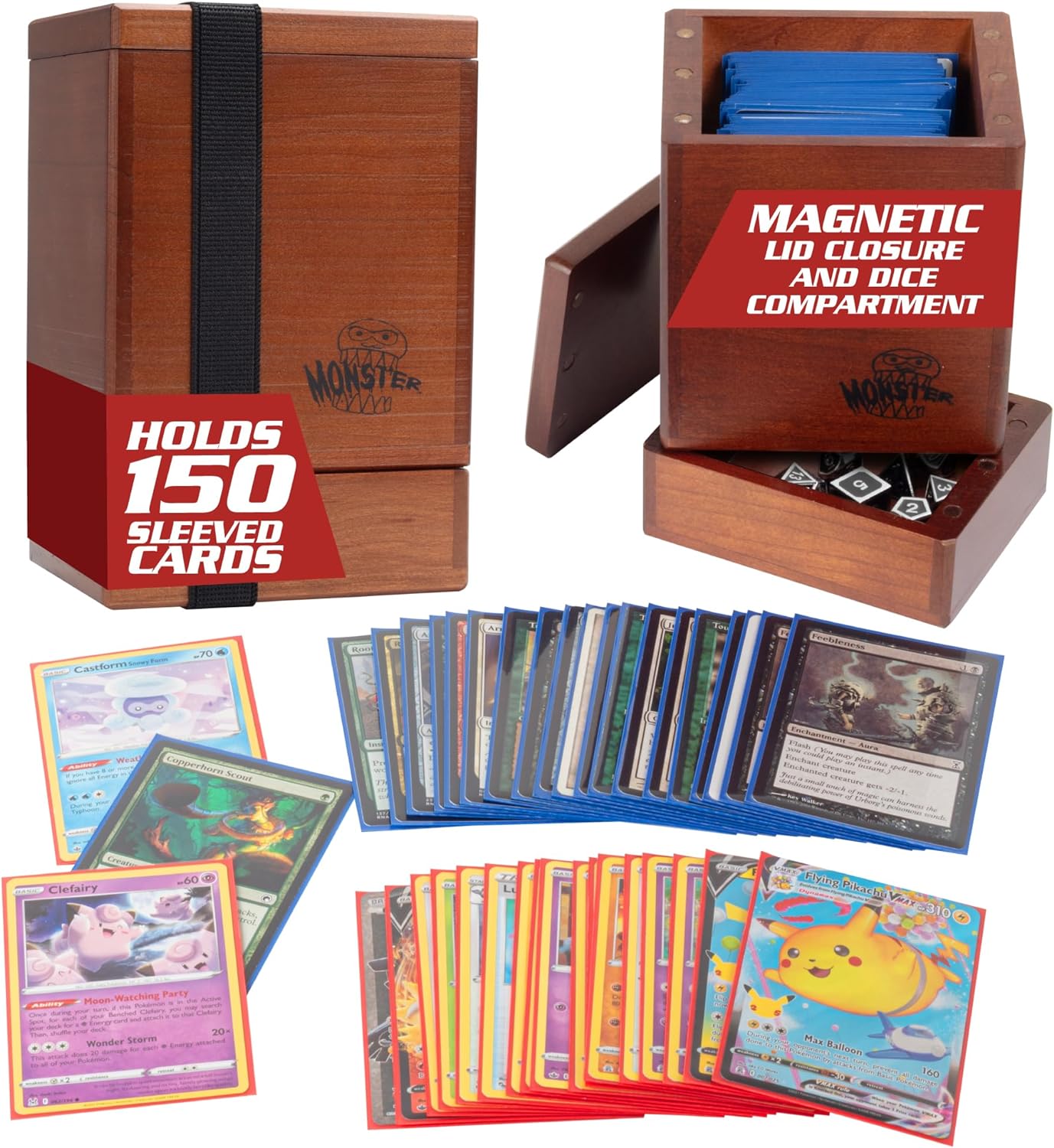 Magnetic Wooden Deck Box