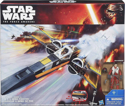 Star Wars The Force Awakens 3.75 Inch Scale Vehicle Figure - Poe Dameron X-Wing Fighter.