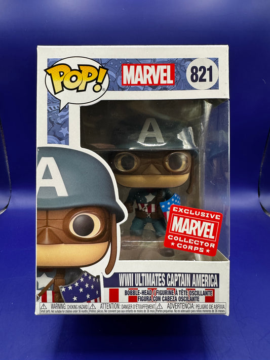 Funko Pop! Marvel - WWII Ultimates Captain America #821