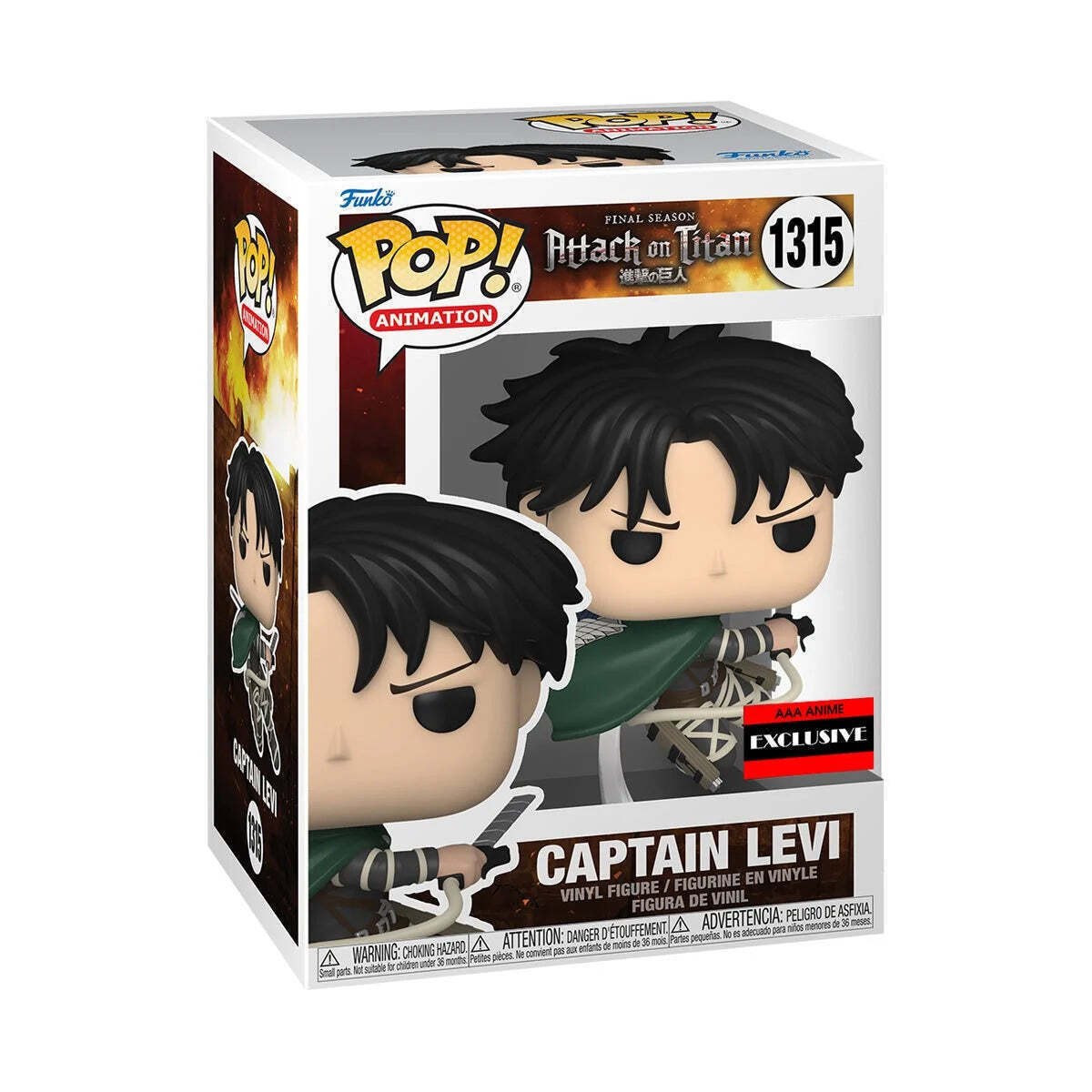 Attack on Titan Captain Levi Ackerman Pop! 1315