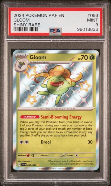 PSA 9 Gloom (093/091) Paldean Fates - Shiny Rare