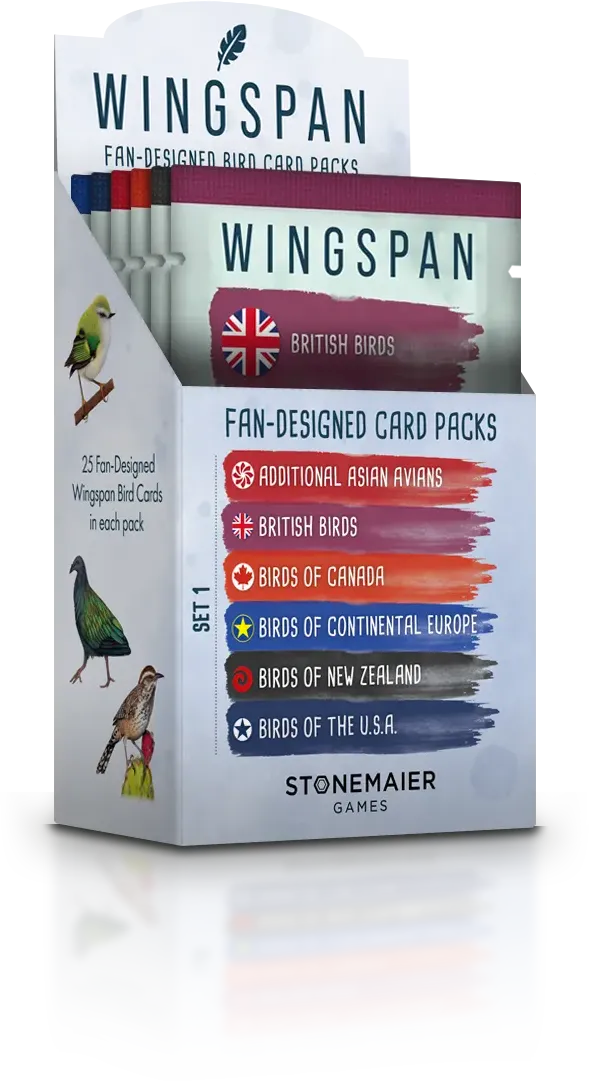 Wingspan Fan-Designed Bird Packs