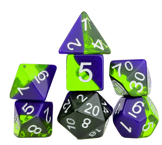 RPG Dice Set (7): Sea Glass
