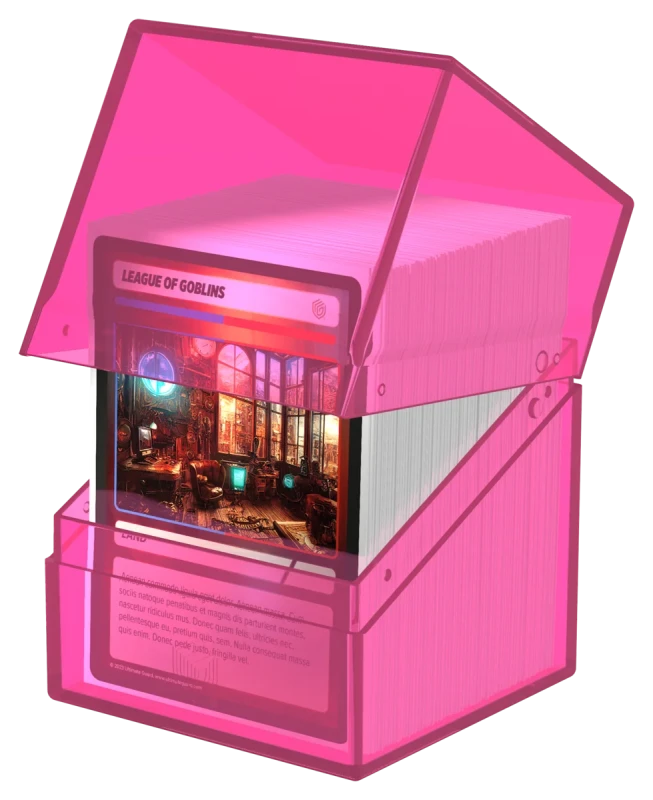 Ultimate Guard: Boulder 100+ - Clear Rhodonite