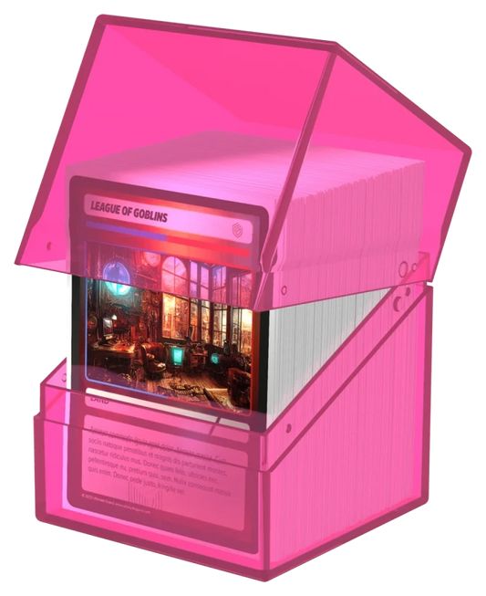 Ultimate Guard: Boulder 100+ - Clear Rhodonite