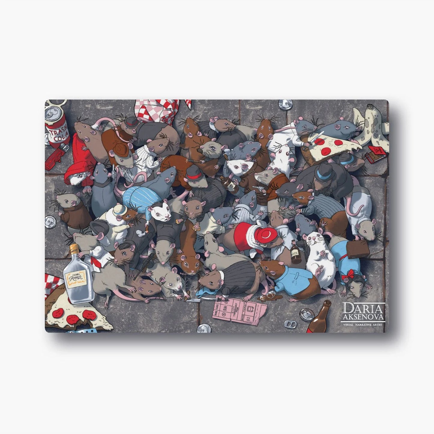 World of Trash - Mafioso Rats - "Zoneless" Playmat