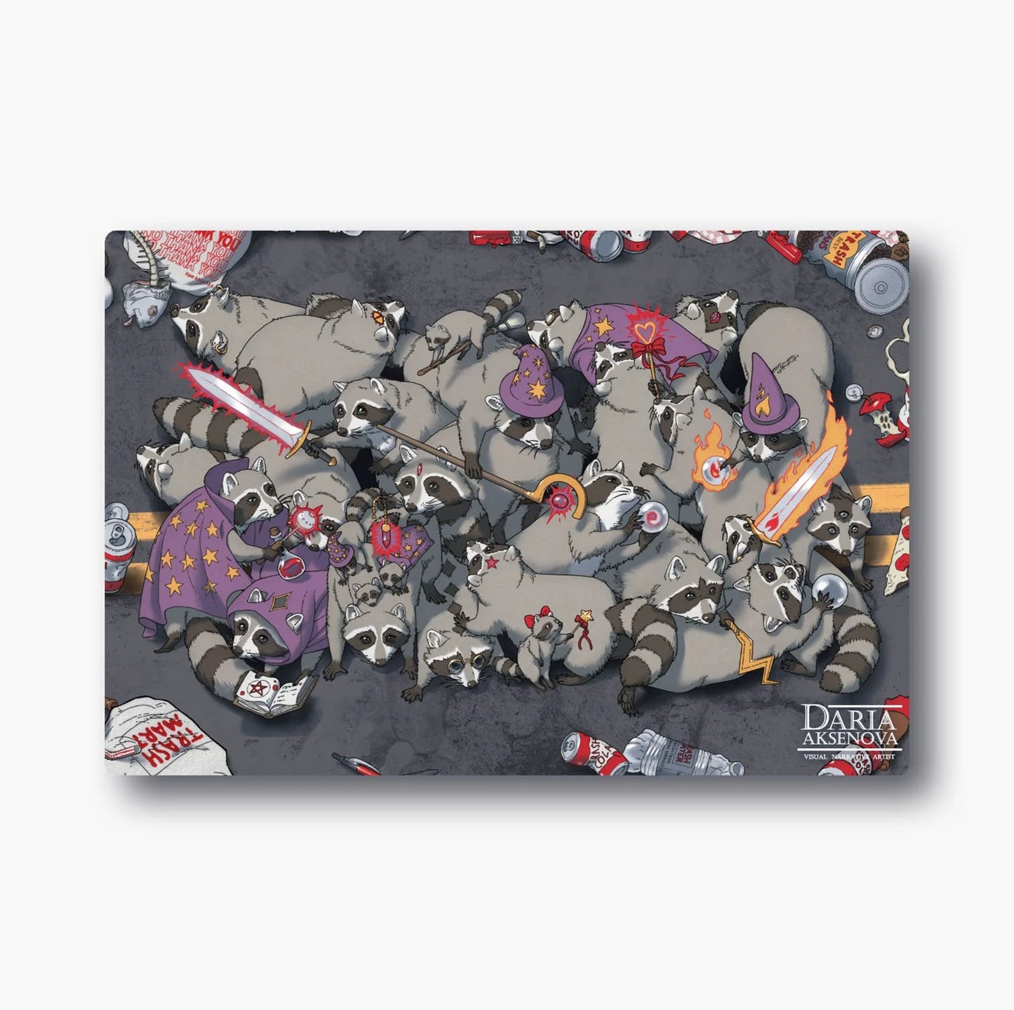 World of Trash - Magical Raccoons - "Zoneless" Playmat