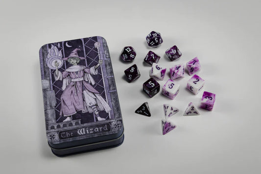 RPG Class Dice: Wizard Set Tin (16 Dice)