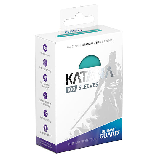 Katana: Standard Sleeves - Turquoise, 100ct