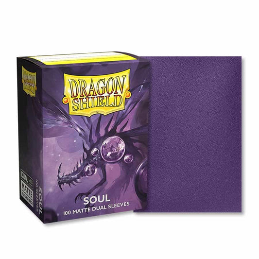 Dragon Shield Sleeves: Standard DUAL- Matte Purple/Soul