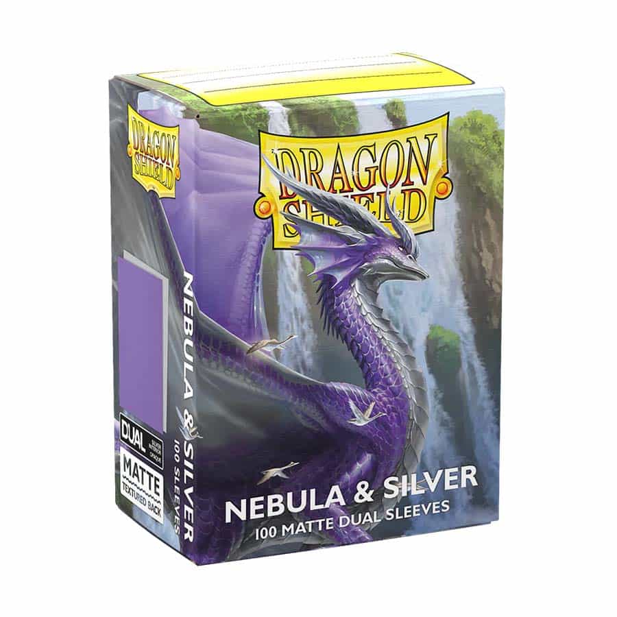 Dragon Shield Sleeves - Dual Matte - Nebula & Silver
