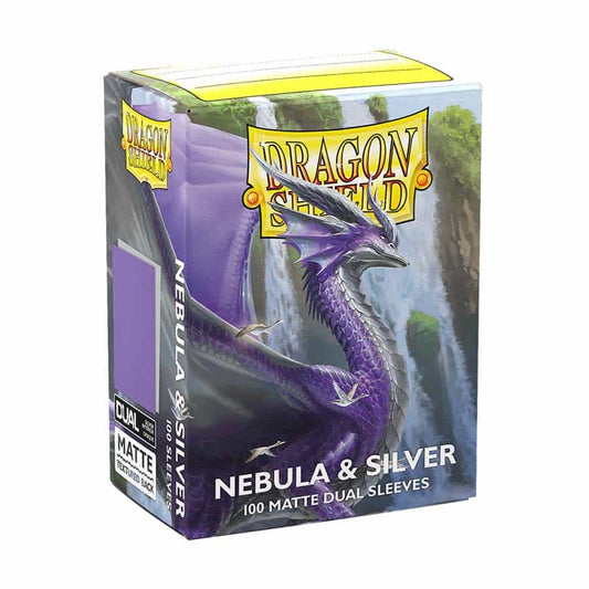 Dragon Shield Sleeves - Dual Matte - Nebula & Silver