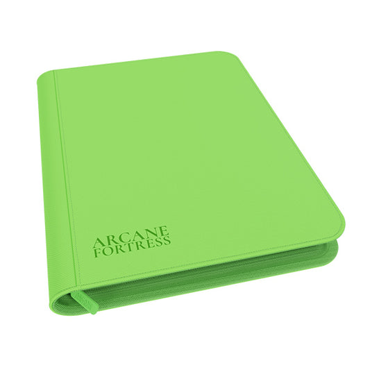 Arcane Fortress: 9-Pocket Zippered Binder - Neon Green