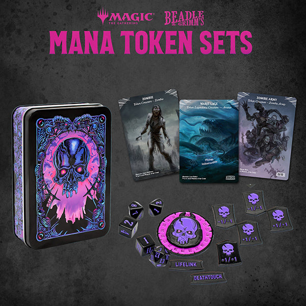 Magic Token Set - Black Mana