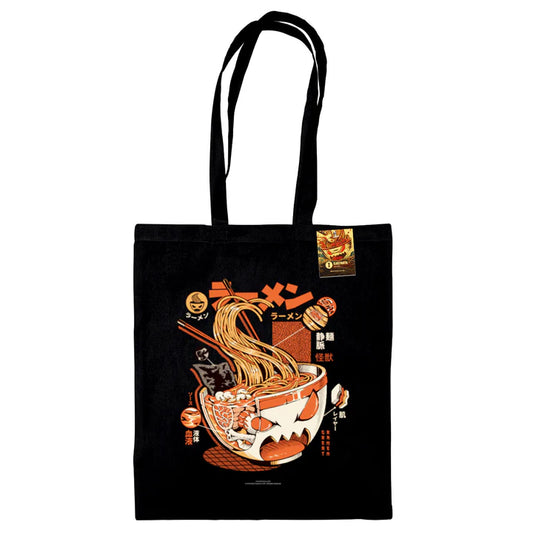 lustrata (Ramen X-Ray) Black Tote Bag