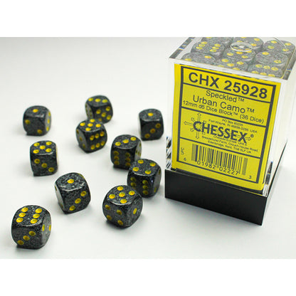 12mm D6 Dice Block War Pips