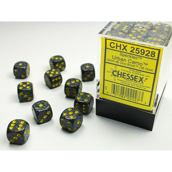 12mm D6 Dice Block War Pips