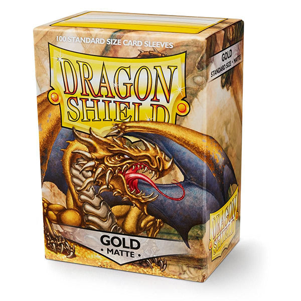 Dragon Shield Sleeves - Matte - Gold
