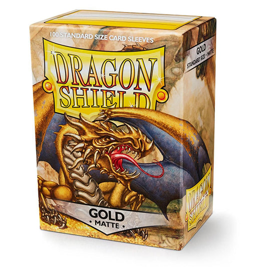 Dragon Shield Sleeves - Matte - Gold