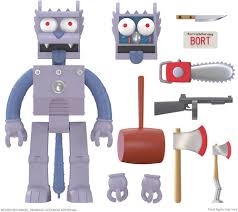 Super 7 The Simpsons Robot Scratchy and Scratchy Ultimates Action Figures (sold as a set)