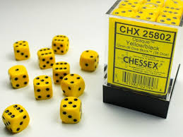 12mm D6 Dice Block War Pips Opaque