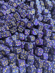 12mm D6 Dice Block War Pips