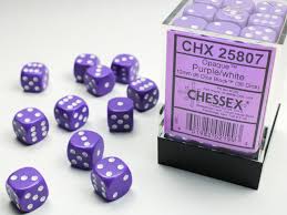 12mm D6 Dice Block War Pips Opaque
